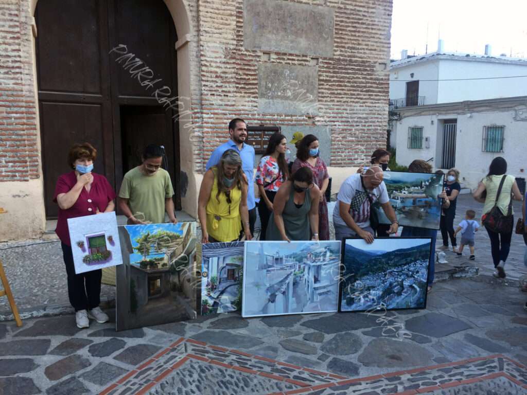 Premiados concurso de pintura rápida Pampaneira-2021