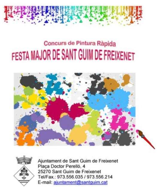 Certame de Pintura Rápida Sant Guim de Freixenet 2021