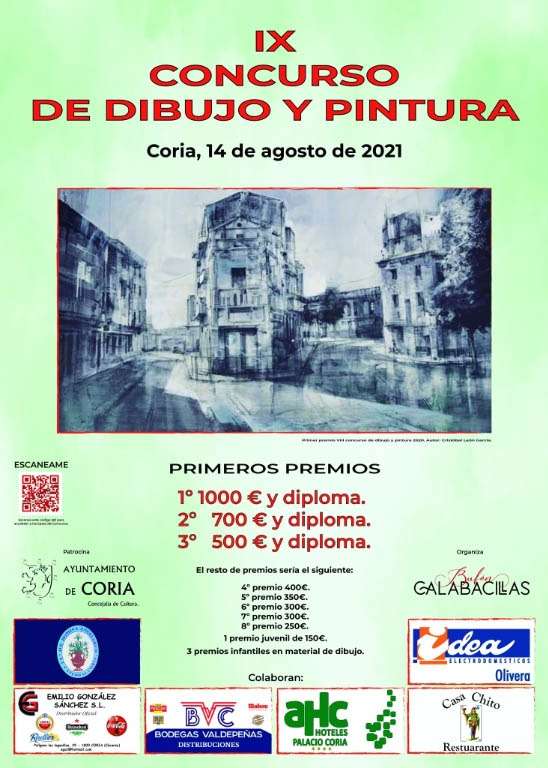Concurso de pintura rápida de Coria 2021
