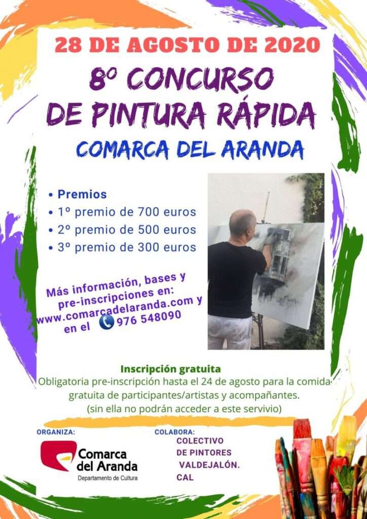 Concurso de pintura rápida de Aranda 2021