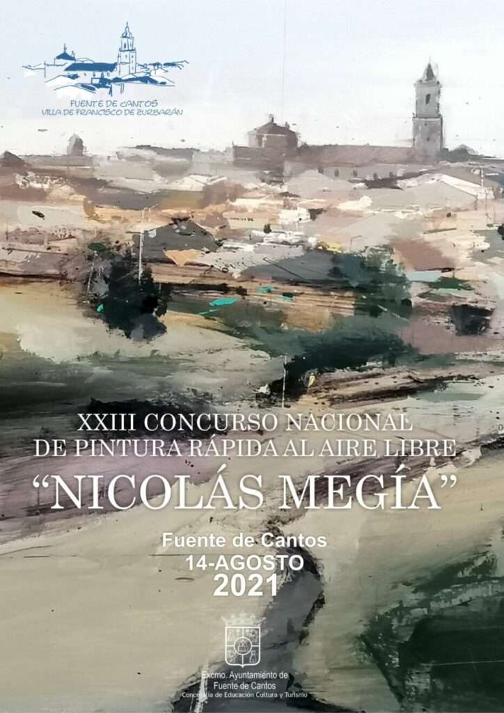 concurso de pintura rápida de Fuente de Cantos 2021