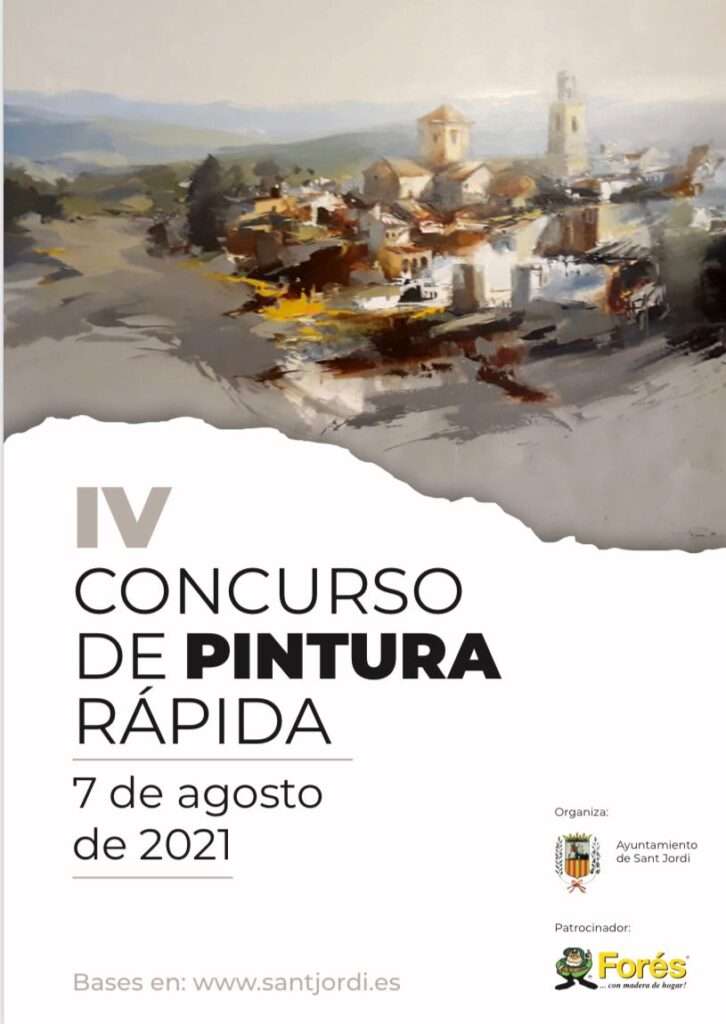 concurso de pintura rápida de San Jordi 2021