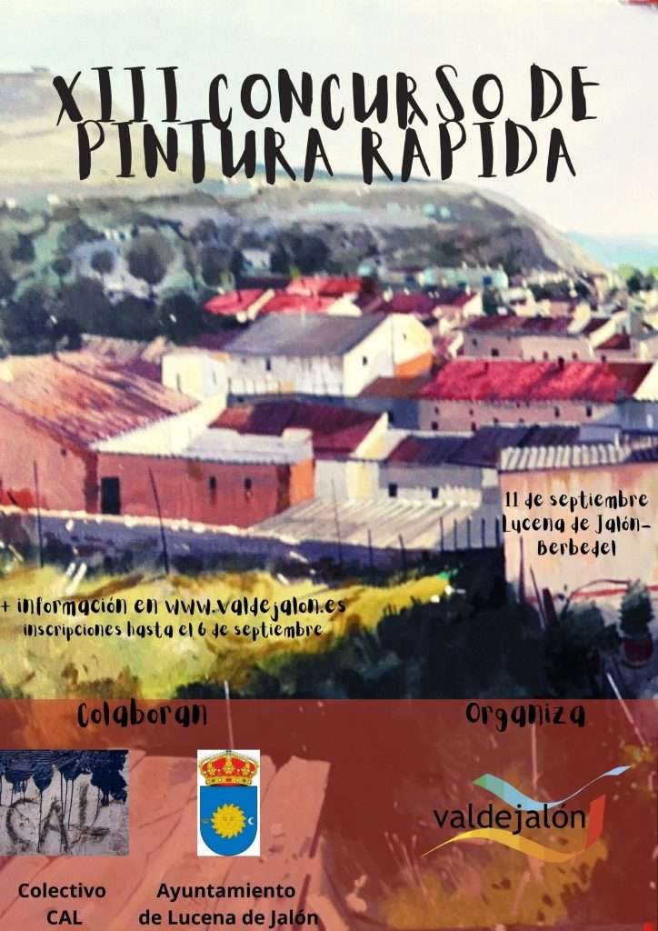 Concurso de pintura rápida Lucena de Jalón 2021