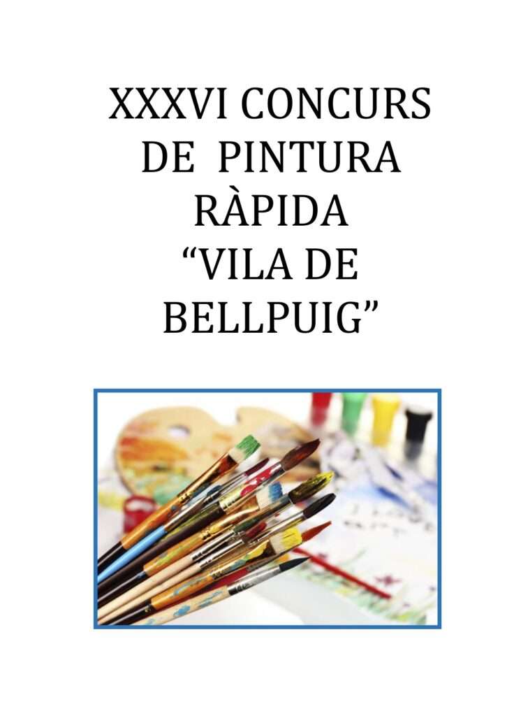 Concurso de Pintura Rápida Bellpuig 2021
