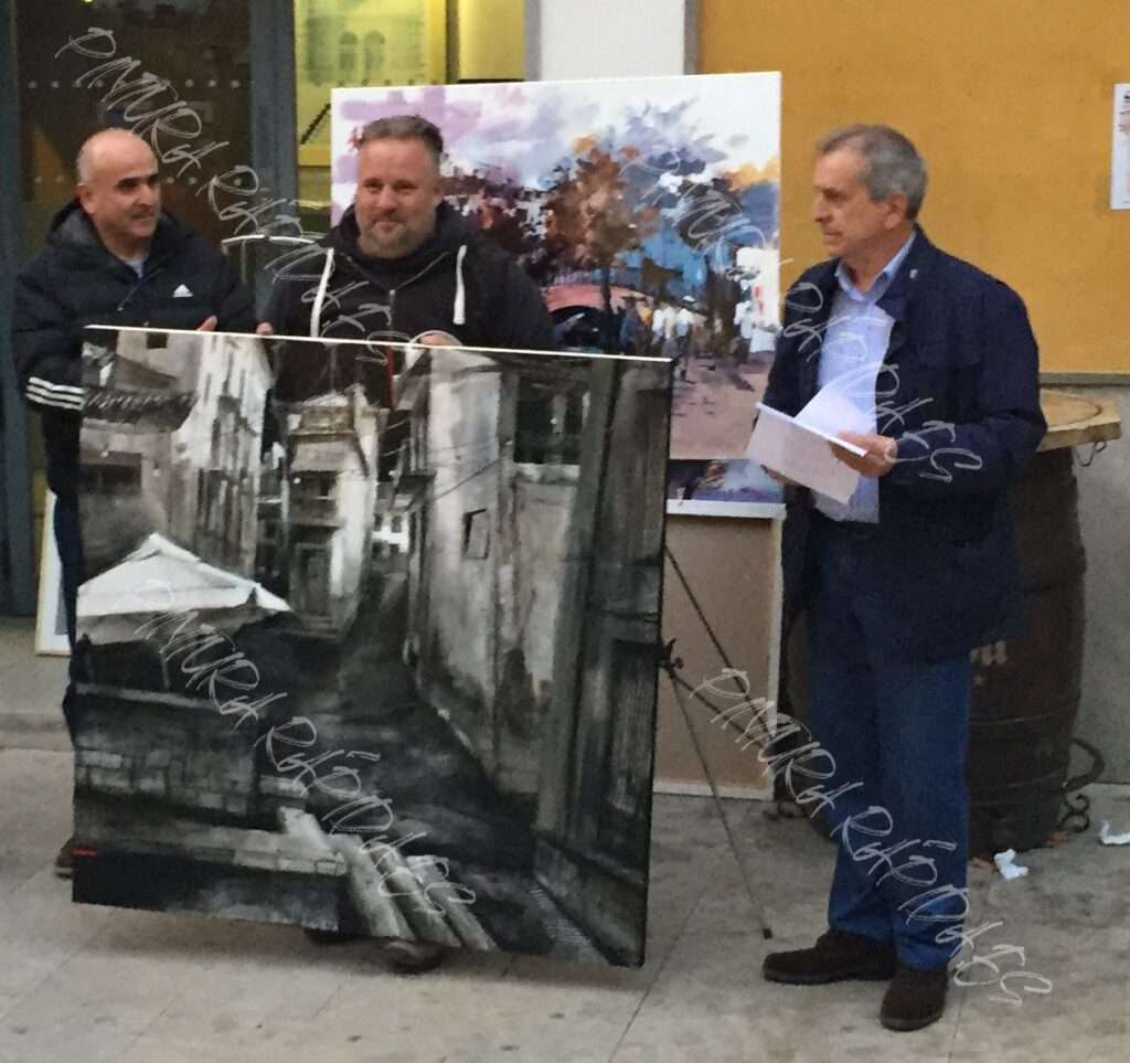Primer premio concurso de pintura rápida Pinos Genil 2021